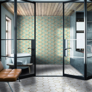 CARREAUX BOHEMIA LINO WHITE . IMITATION CIMENT 22X22   33€/M2